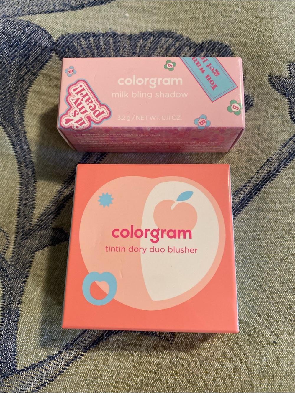 Colorgram K-Beauty Makeup Bundle Milk Bling Shadow & Peach Duo Blush New
